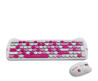 CANYON Zestaw klawiatura i mysz HSET-W6 Pink z podkładką CNS-HSETW6PK - 1283179 - zdjęcie 3